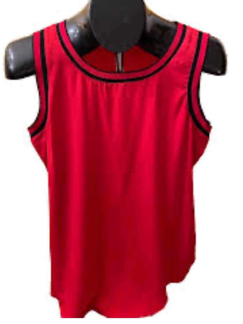 Tommy Hillfiger size medium red with black trim tank top.Size Med - Picture 2 of 5